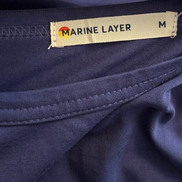 Marine Layer Women Size Medium Taylor Maxi Dress Athleisure Casual Jersey - Picture 4 of 6